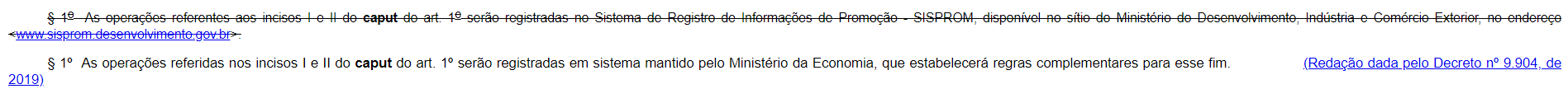 Mudanças no SISPROM