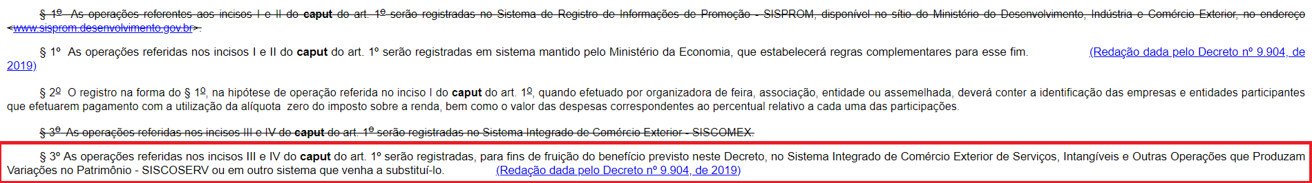 substituição do SISCOSERV